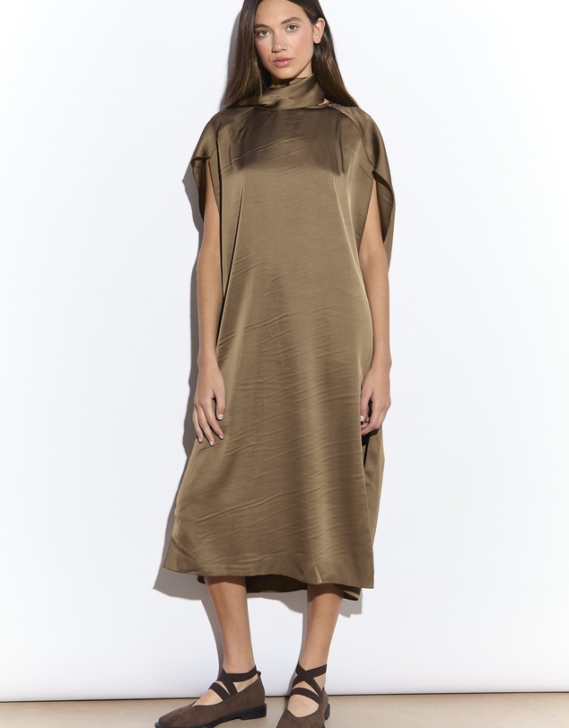 Glamorous - Scarf Neck Midi Dress