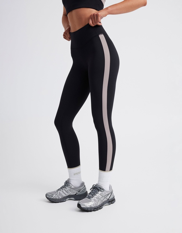 Upstate - Air Sculpt 7/8 Stripe Tight - Black