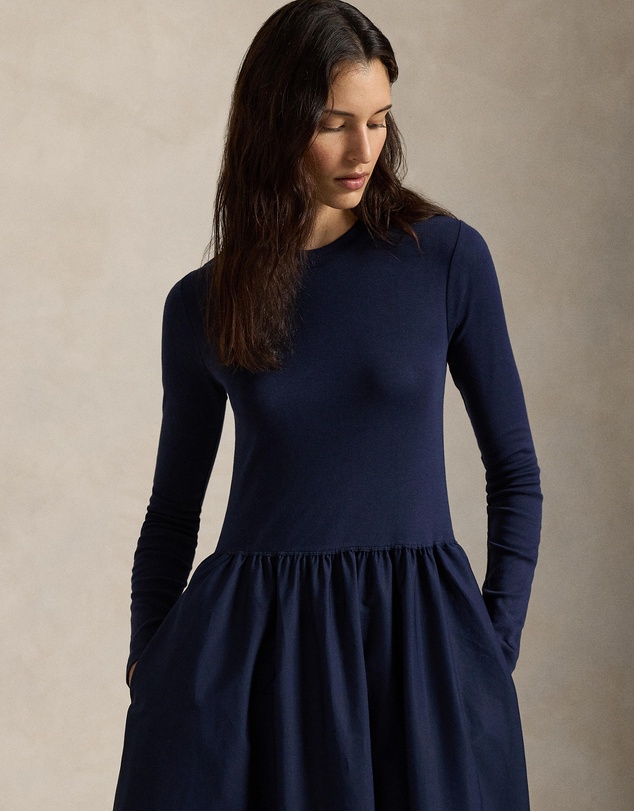 Polo Ralph Lauren - Cotton Long-Sleeve Dress