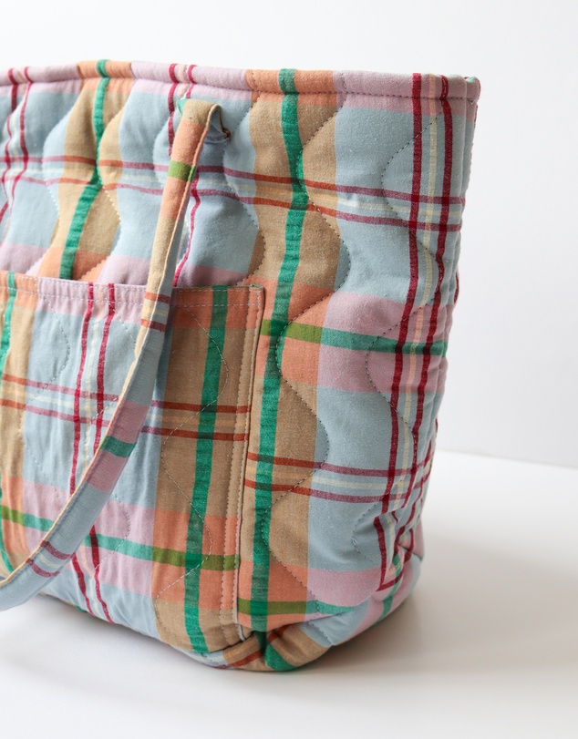 Mosey Me - Confetti Plaid Quilted Bag