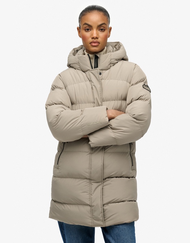 Superdry - Hooded Sports Puffer Mid Jacket
