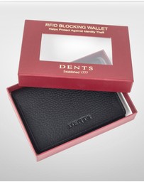 DENTS - RFID Blocking Pebble Credit Card Holder Bifold Minimalist