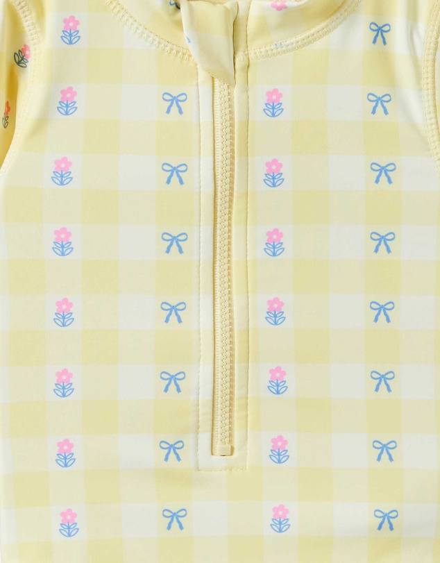 Cotton On Kids - Lucy Long Sleeve Ruffle Back Swimsuit