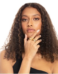 Lovisa - Gold Plated Twisted & Plain Ring Set