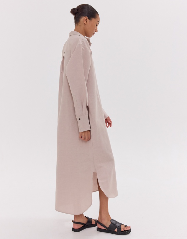 Cloth & Co. - The Shirt Dress | Mushroom