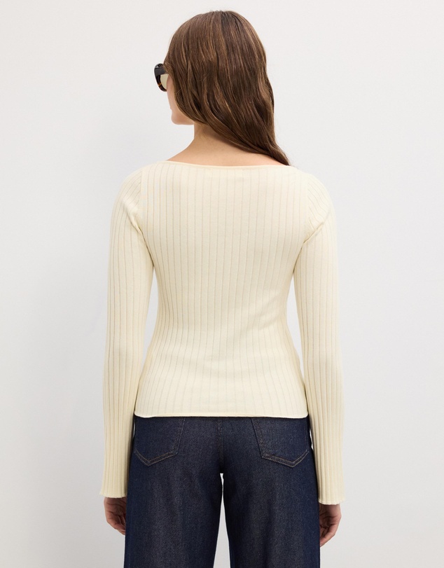 The Fated - Jules Boat Neck Knit Top