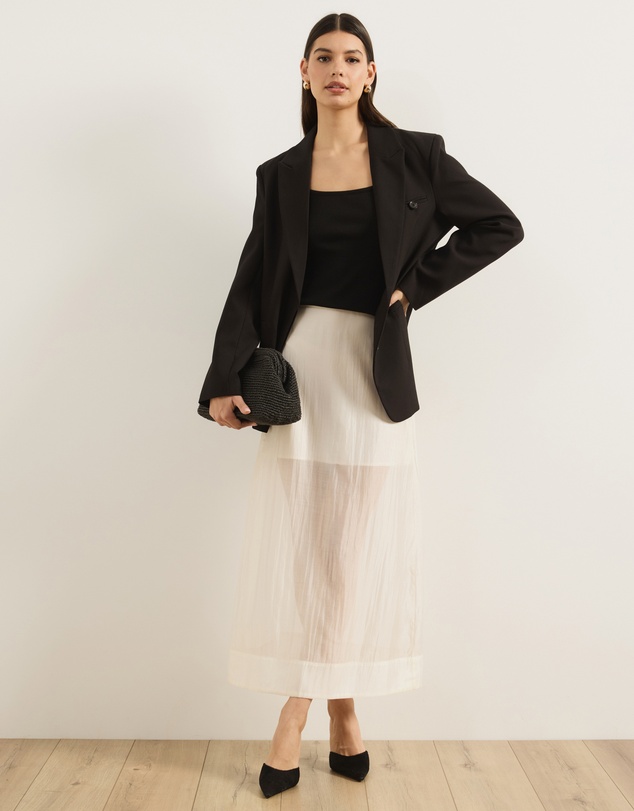 Atmos&Here - Lola Organza Sheer Maxi Skirt