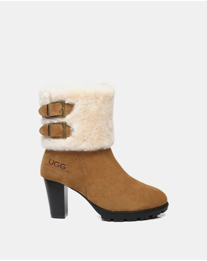 EVERAU - Australian Shepherd Ugg Candice Cow Suede Upper Boots