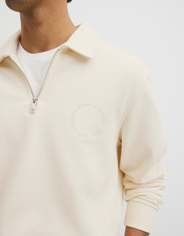 Country Road - Australian Cotton Long Sleeve Folded Collar Sweat
