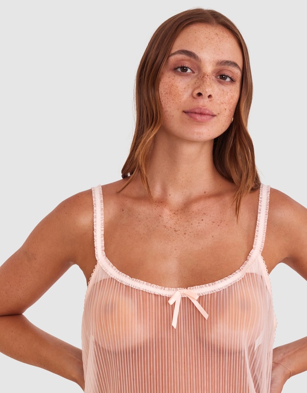 Bras N Things - Night Games Blushing Slip - Light Pink