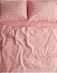 Kip&Co - Gingham Candy Organic Cotton Fitted Sheet Cot - Babies