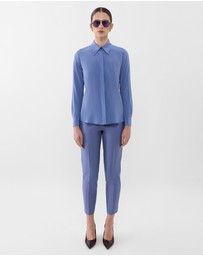 Farage - Single Pleat Silk Shirt
