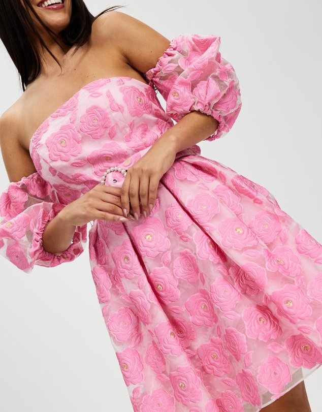 Romance by Honey and Beau - Selena Puff Sleeve Dress