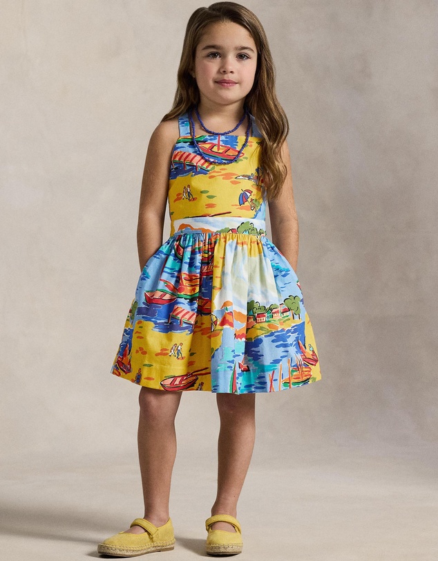 Polo Ralph Lauren - Riviera-Print Cotton Dress - Kids