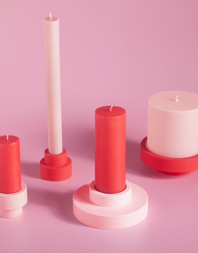porter green - flipp sml silicone unbreakable candle holder set