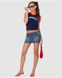 EDIKTED - London Girl Contrast Tank Top