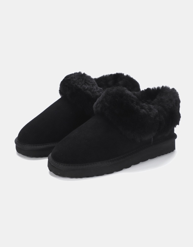 AusWooli Ugg Boots - Coogee Sheepskin Cozy Ankle Slippers