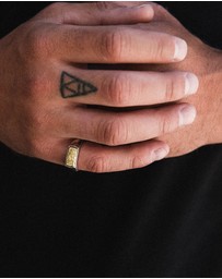 Haze & Glory - ICONIC EXCLUSIVE - Ring Signet Alive Bi Colour in 925 Sterling Silver