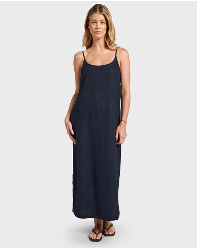 Academy Brand - Essential Linen Slip Dress