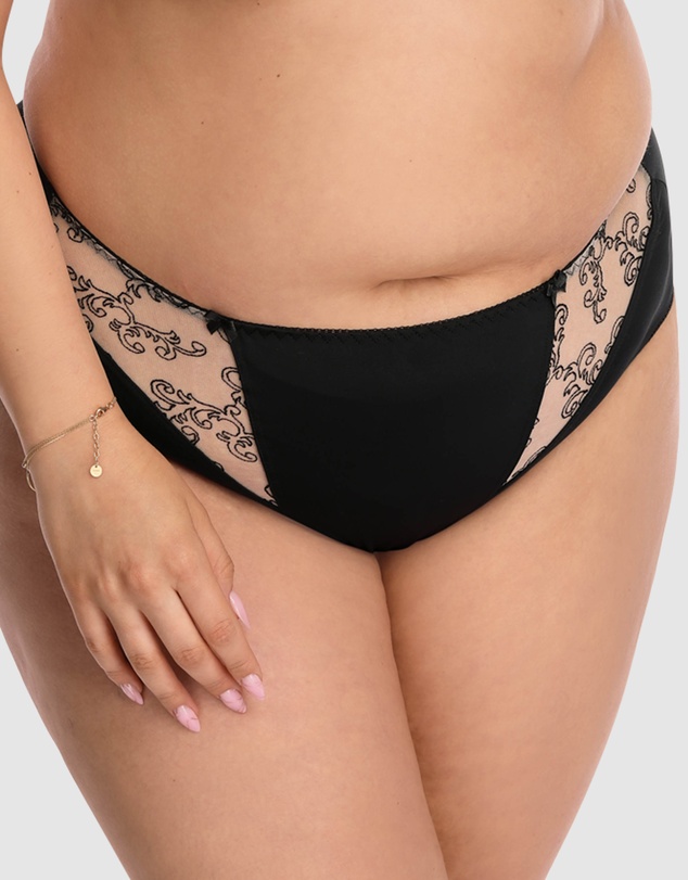 Nessa - Tatuaz Microfibre Full Cut Brief with Embroidery