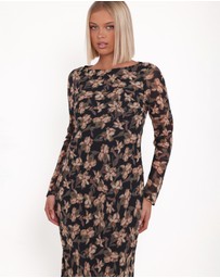 Petal & Pup - Joran Midi Dress - Fired Bloom