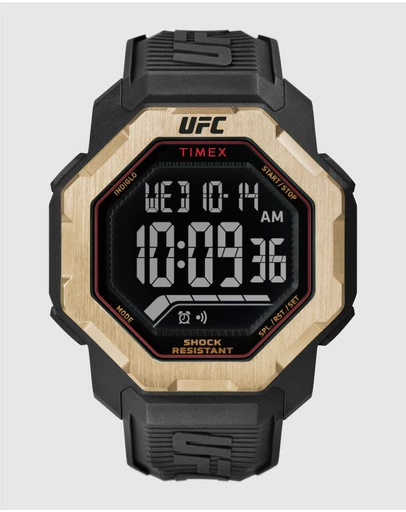 UFC - UFC Knockout Black Digital 48 mm Octagonal Dial with Black Strap