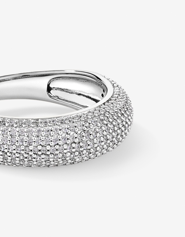 Michael Hill - Pavé Dome Ring in Sterling Silver - Medium