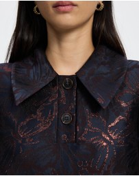 & Other Stories - A-Line Jacquard Mini Dress