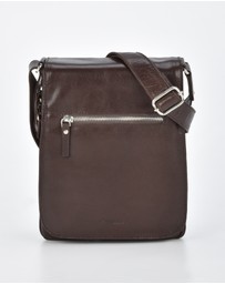 Cobb & Co - Notting Jr. Leather RFID Expandable Satchel