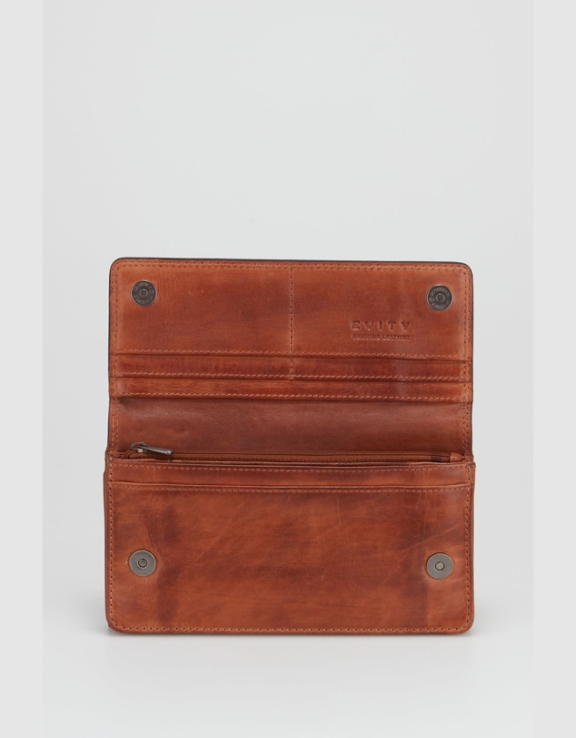 Evity - RFID Maya Leather Large Clutch