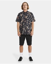 Volcom - Mens Scaler Stone Woven Short Sleeve Shirt