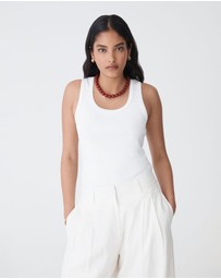 Forcast - Maisie Cotton Rib Singlet