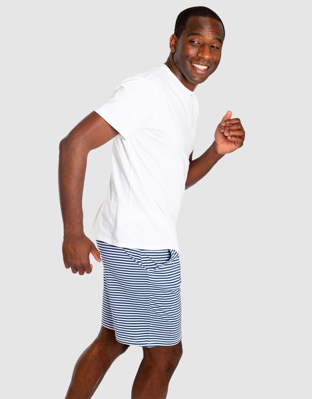 Sant And Abel - Men's Marina Jersey Stripe Sleep Shorts