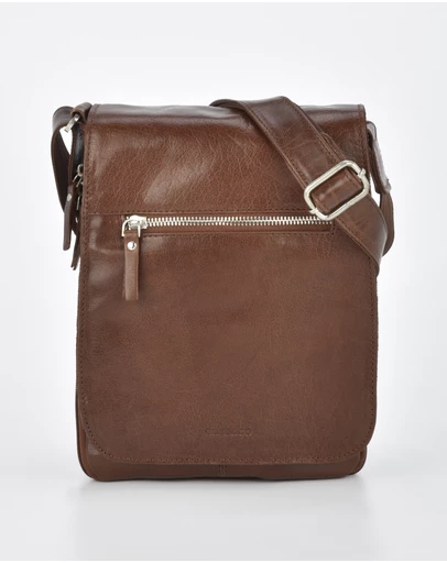 Cobb & Co - Notting Jr. Leather RFID Expandable Satchel