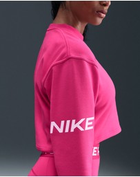 Nike - Pro Dri-FIT Loose Crew-Neck French Terry Sweatshirt
