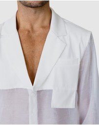 Justin Cassin - Isaiah Collared Sheer Shirt