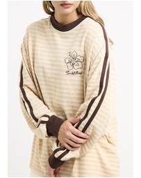 Subtitled - Arizona Contrast Stripe Lon Sleeve Top