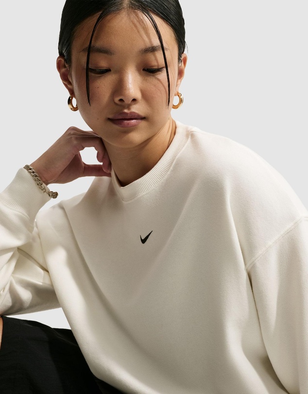 Nike - Studio Fleece Lightweight Oversized Crew-Neck Sweatshirt