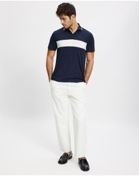 Emporio Armani EA7 - Train Golf Colour Block Stripe Polo