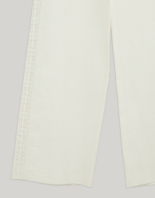Revibe - Repaired Shona Joy Toile Lace Wide Leg Pants - AU 8