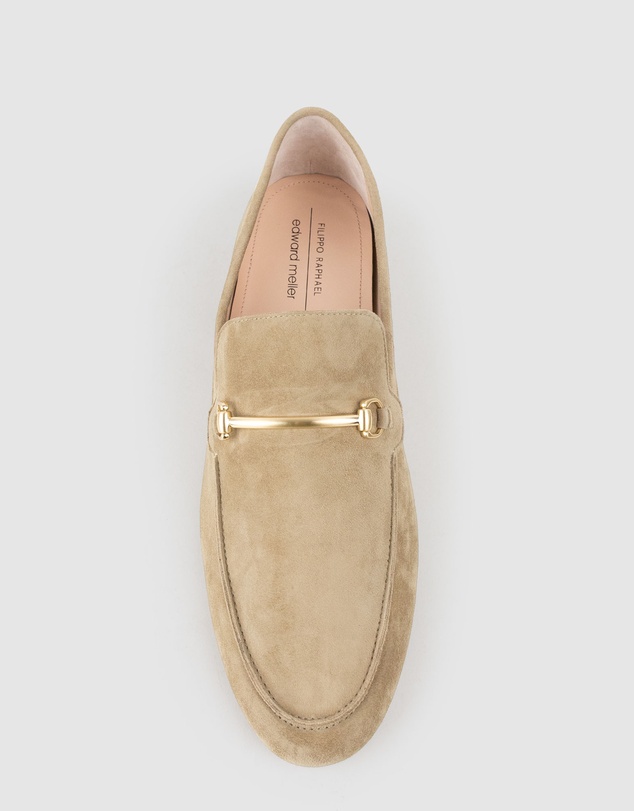 Edward Meller - GARNET Moccasin with Bar Trim