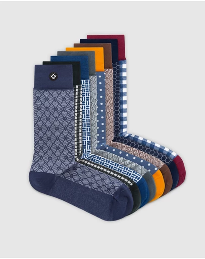 Sockdaily - Banter 8 Pack Crew Socks