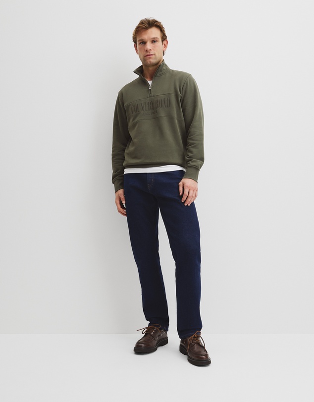 Country Road - Australian Cotton Half Zip Heritage Sweat