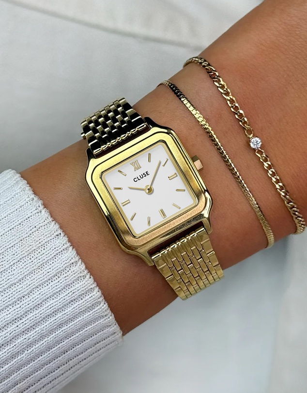 Cluse - Gracieuse Petite White/Gold Link