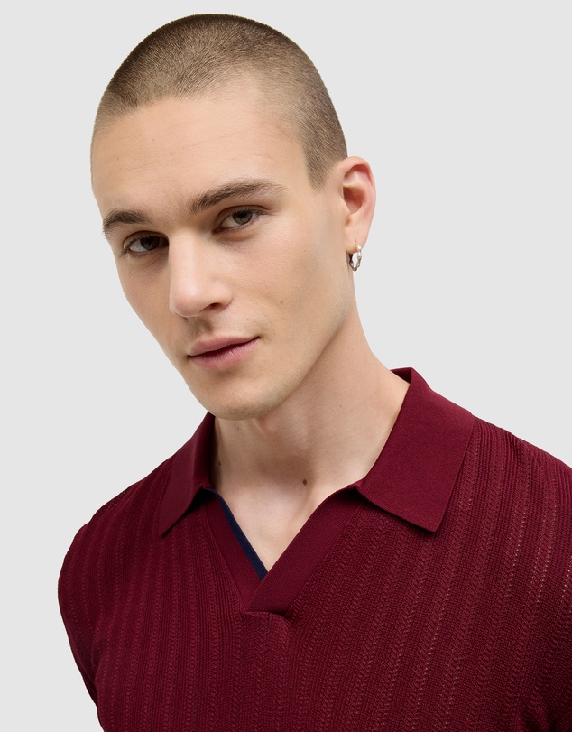Politix - Anderson Stripe Texture Knit Polo