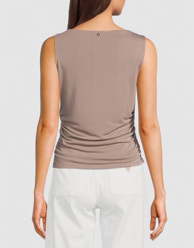 GUESS - Sleeveless Shirred Ciena Tank Top