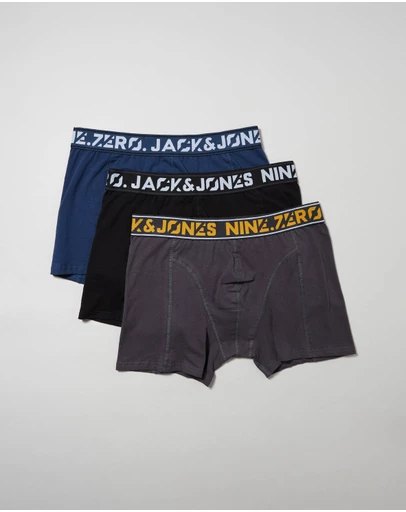 Jack & Jones - 3-Pack Jaccolton Solid Trunks SN