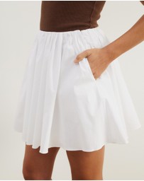 Atmos&Here - Caicos Flare Cotton Mini Skirt