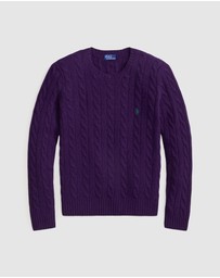 Polo Ralph Lauren - Cable Wool-Cashmere Crewneck Sweater - ICONIC EXCLUSIVE