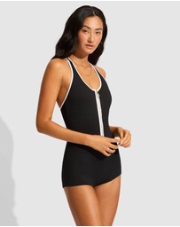 Seafolly - Retro Boyleg One Piece